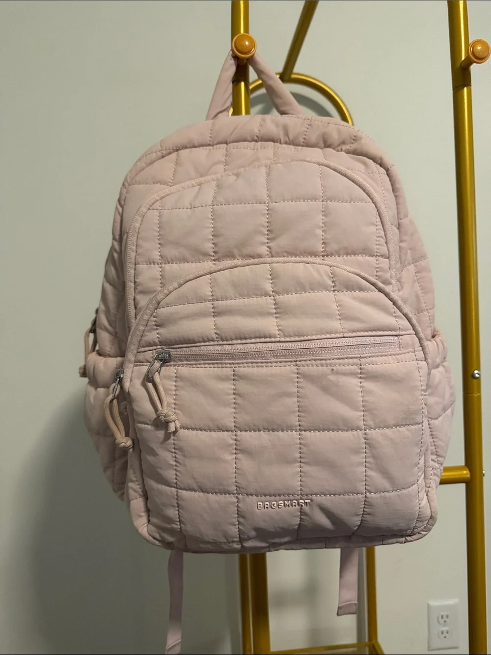 Light Pink Quilted Women’s Backpack by Baggallini